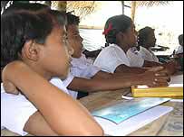 Children in Mullaitivu school