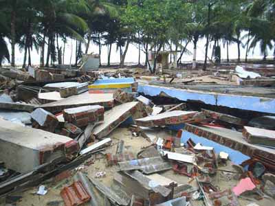 Gurukulam reduced to rubble